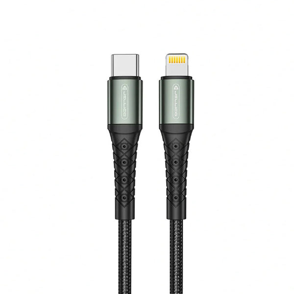 Jellico B10 Type-C to Lightning braided fast charging Cable, 3.1A, PD30W_1M